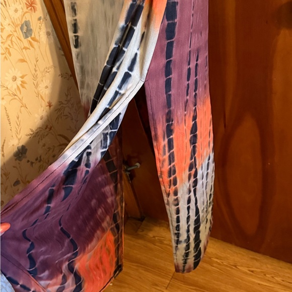 Fashion Nova Tie-Dye Dress in Orange and Black - Picture 3 of 6